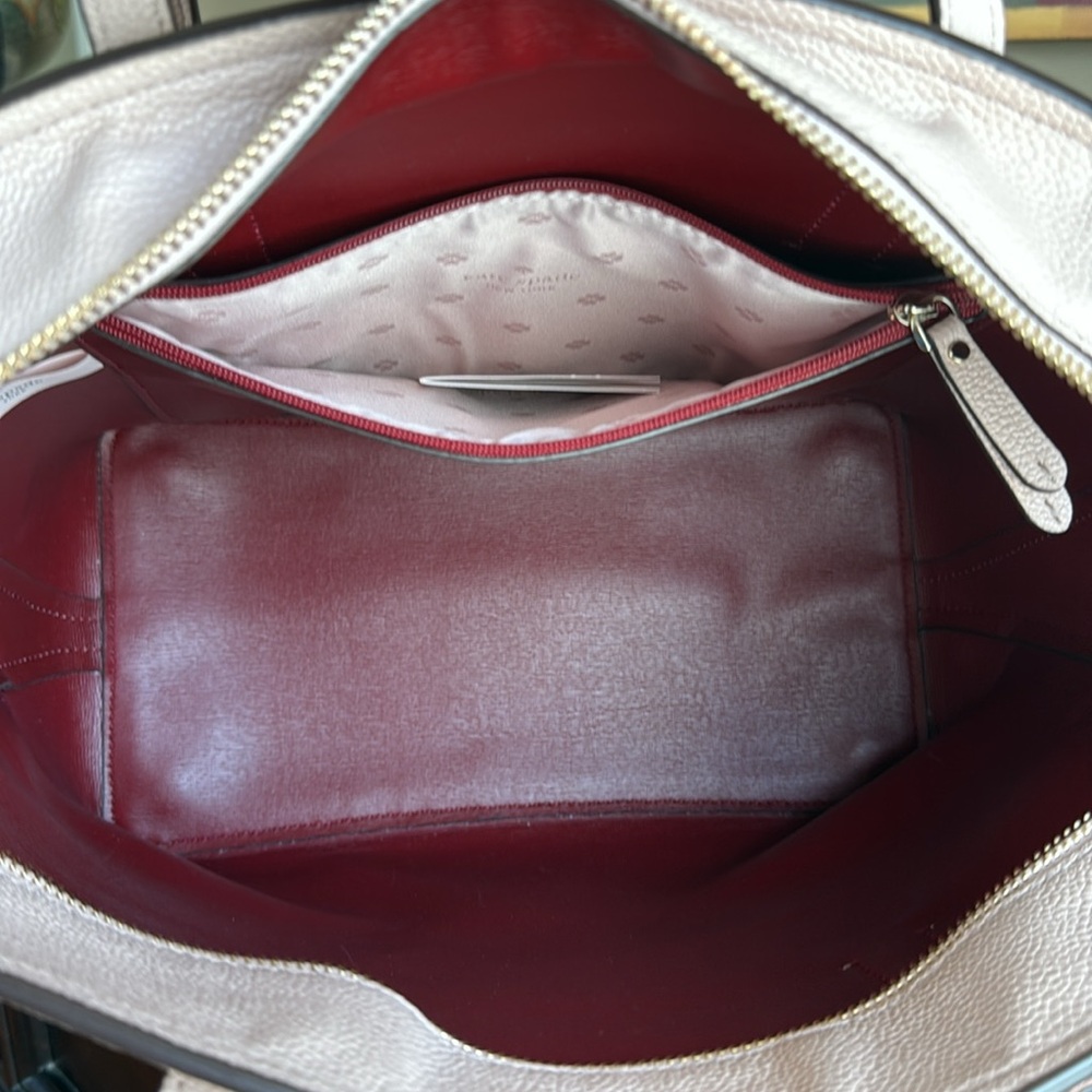 KATE SPADE ♠️ New York "Margaux" LIGHT PINK LEATHER TOTE BAG & WALLET SET🌟EUC🌟 - Picture 11 of 17